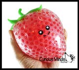 Squishy Jumbo Fruit Water Bead Filled Squeeze Stress Balls