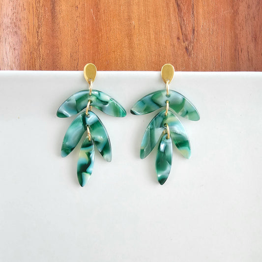 Mini Kailani Earrings - Palm Lustre // Resort Summer Jewelry