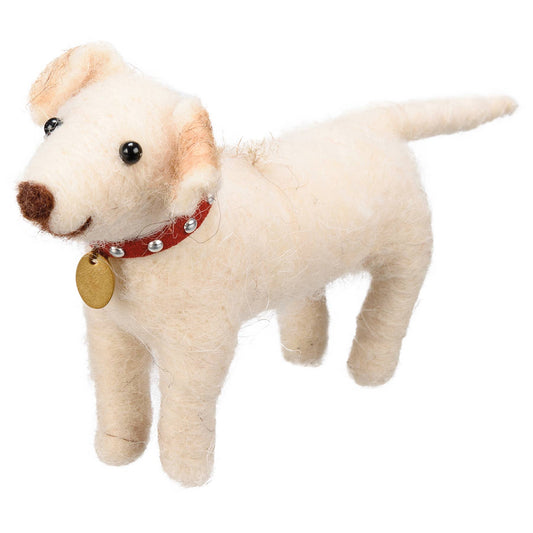 Lab Pup Felt Dog With Collar Critter