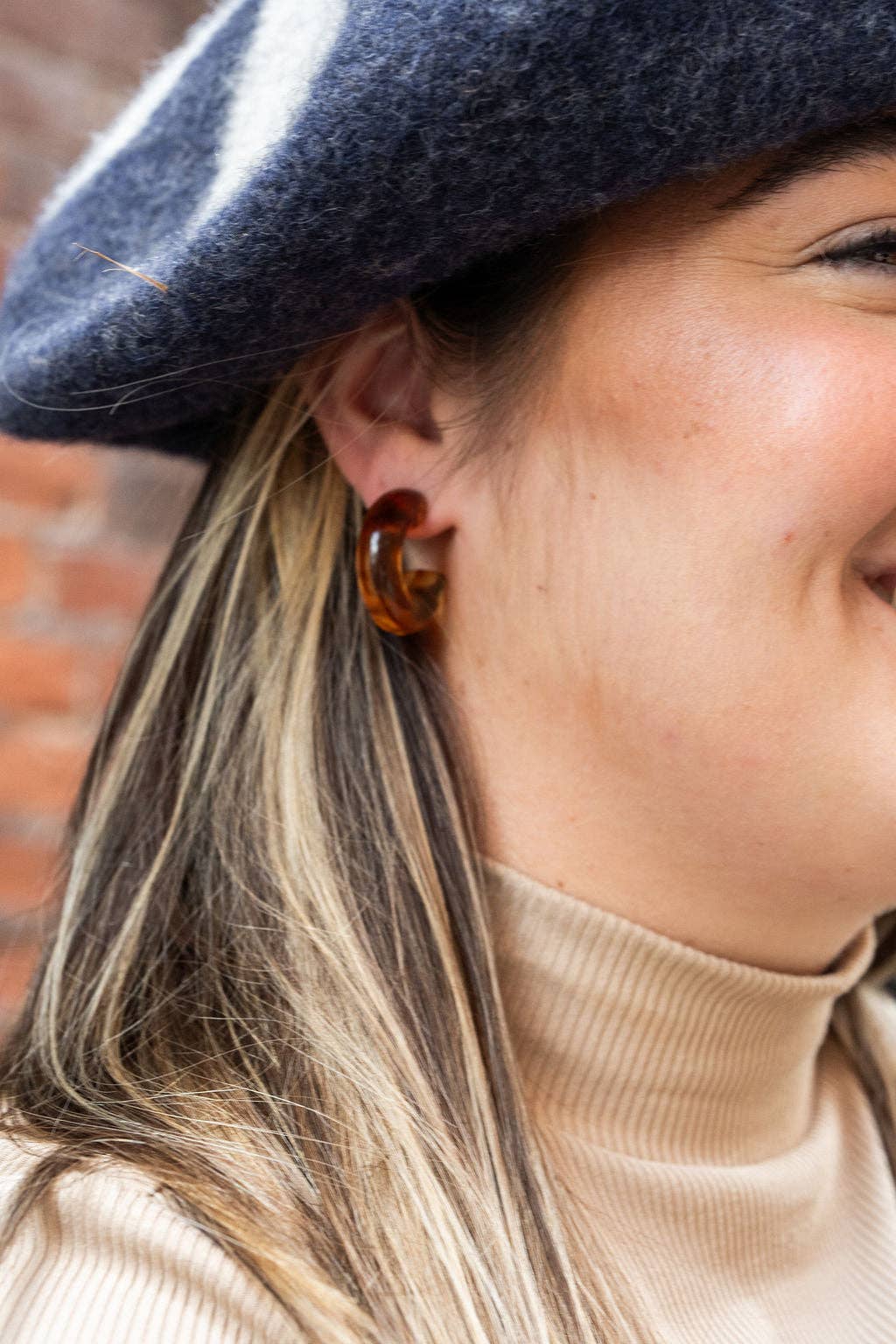 Chloe Hoops - Amber // Jewelry, Earrings, Fall