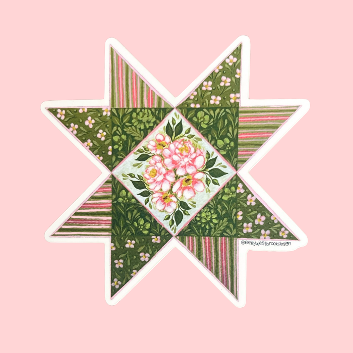 Fern Quilt Sticker