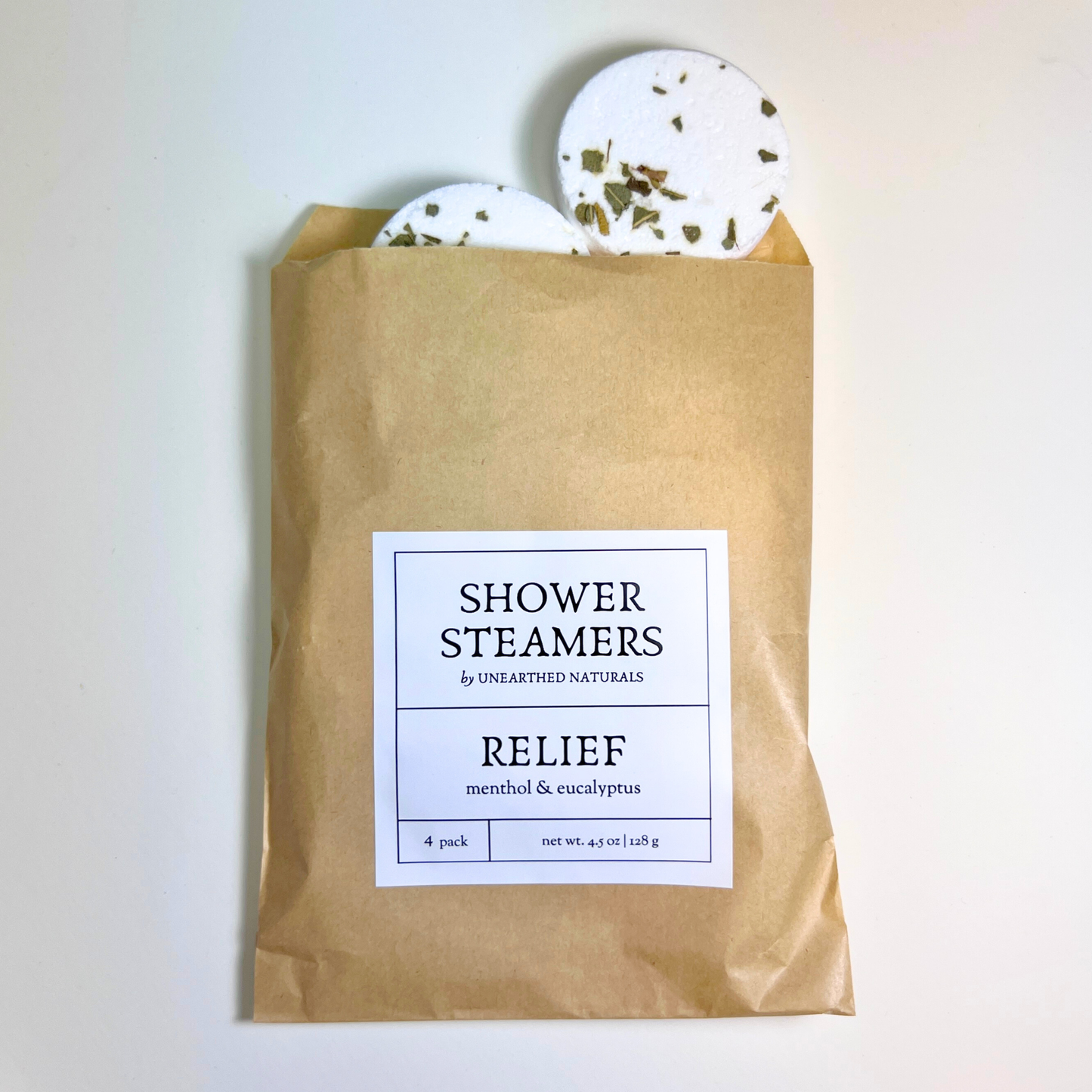 Relief Shower Steamers – 4 Pack | Menthol & Eucalyptus