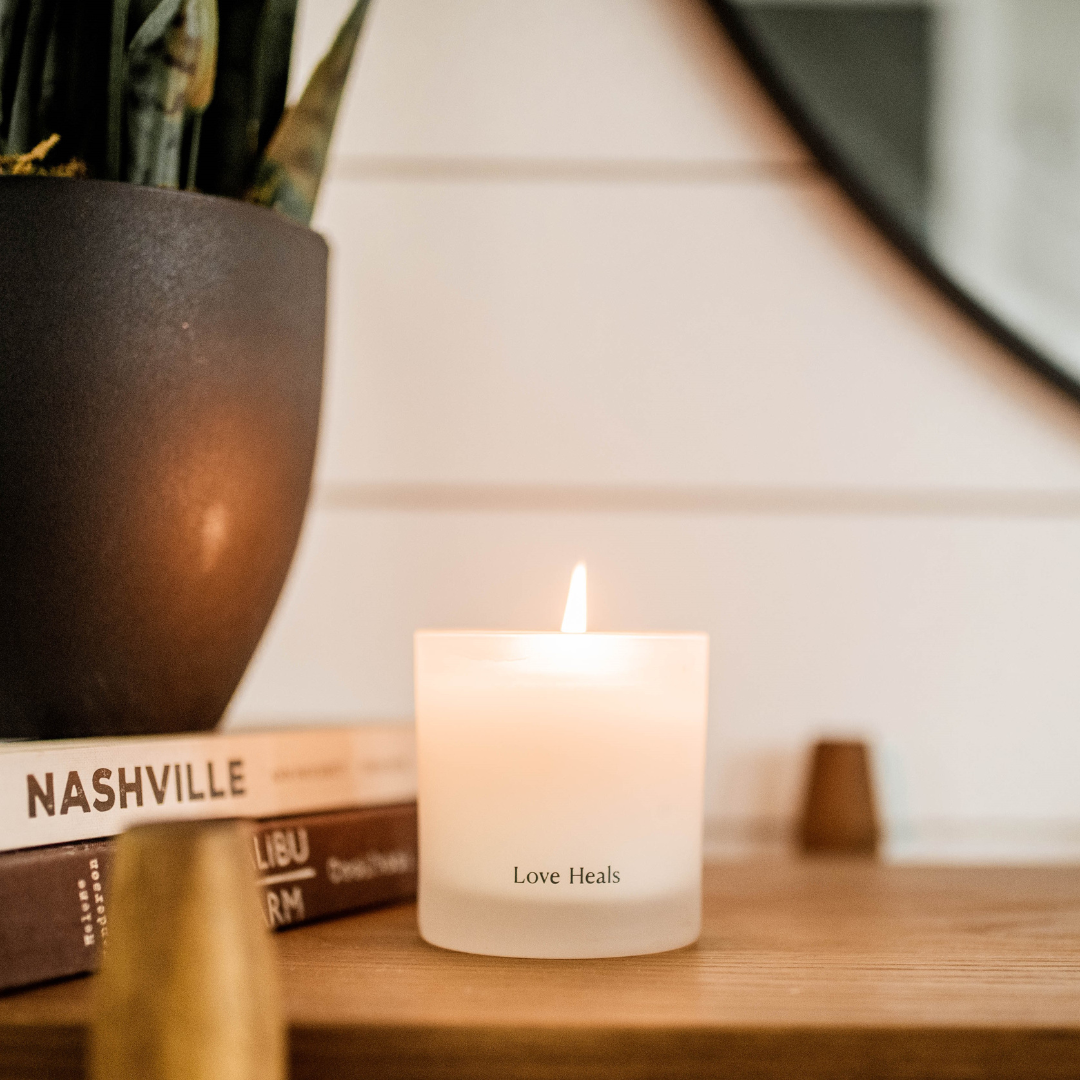 Lavender Soy Candle Love Heals Collection