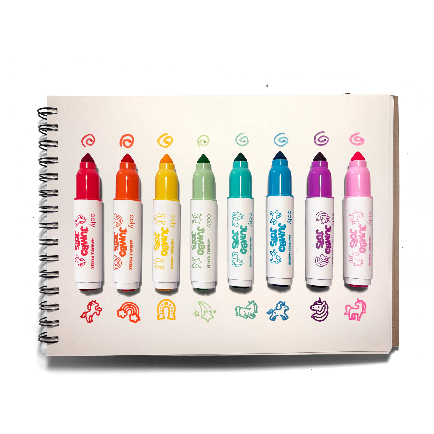 Jumbo Jots Dual Tip Unicorn Markers - Set of 8