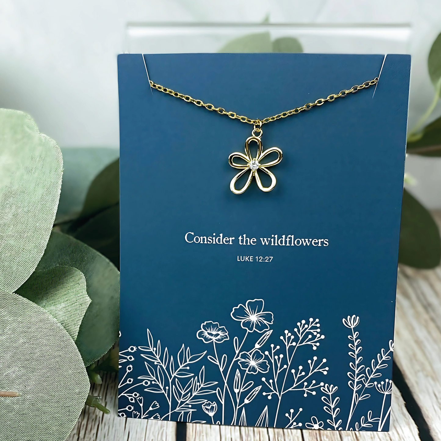 Consider the Wildflowers Charm Necklace | Christian Jewelry