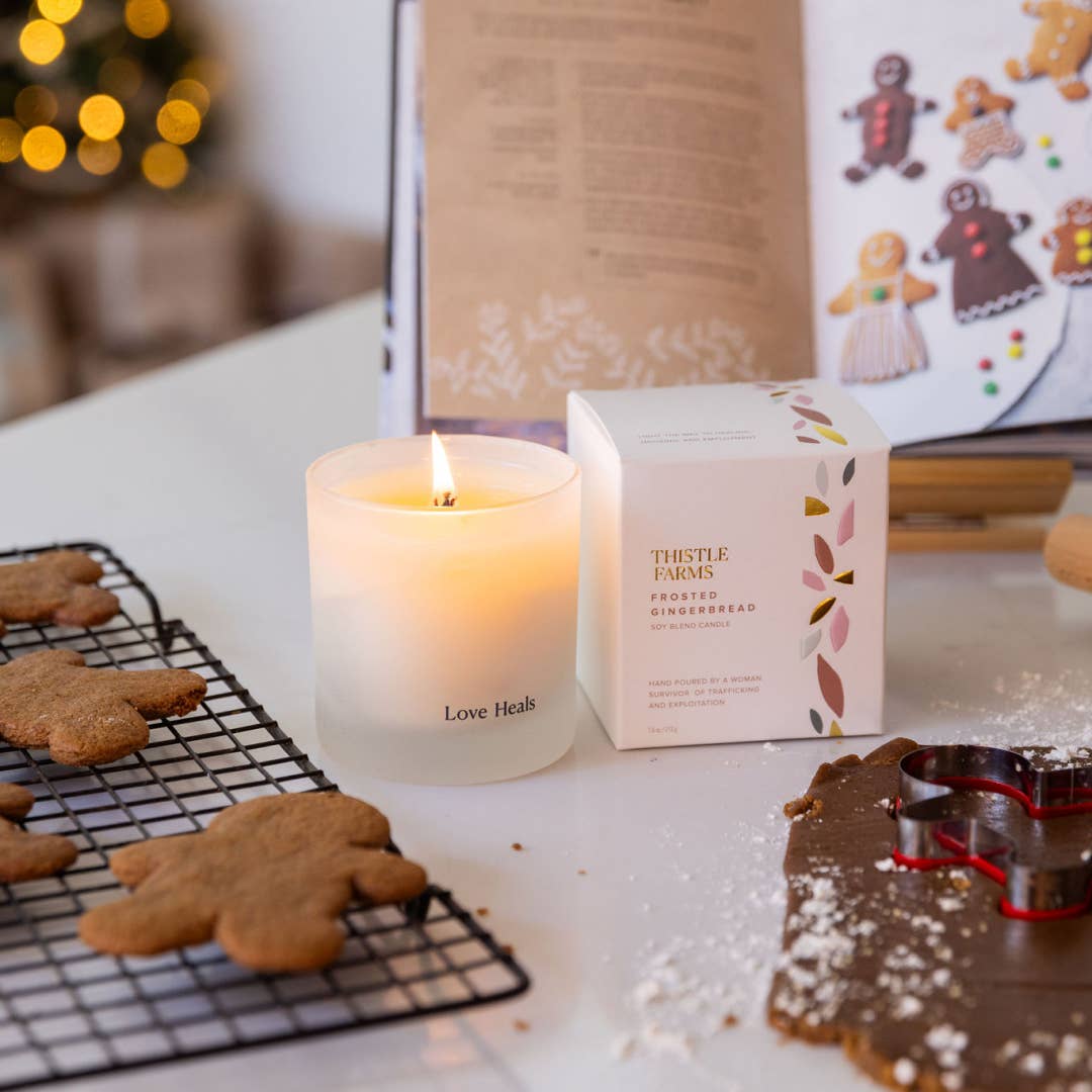 Frosted Gingerbread Holiday Candle | Ginger Spice Vanilla