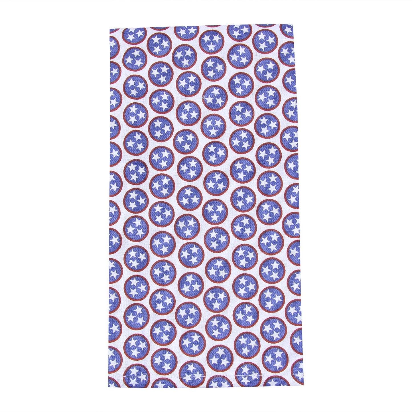 Red and Blue Tri Star Tea Towel