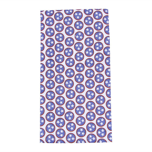Red and Blue Tri Star Tea Towel