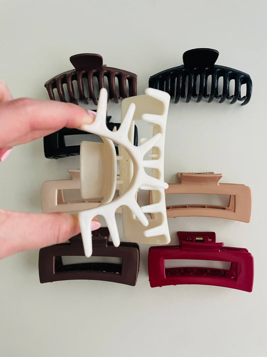 Rectangle Silicone Bendable Claw Clips