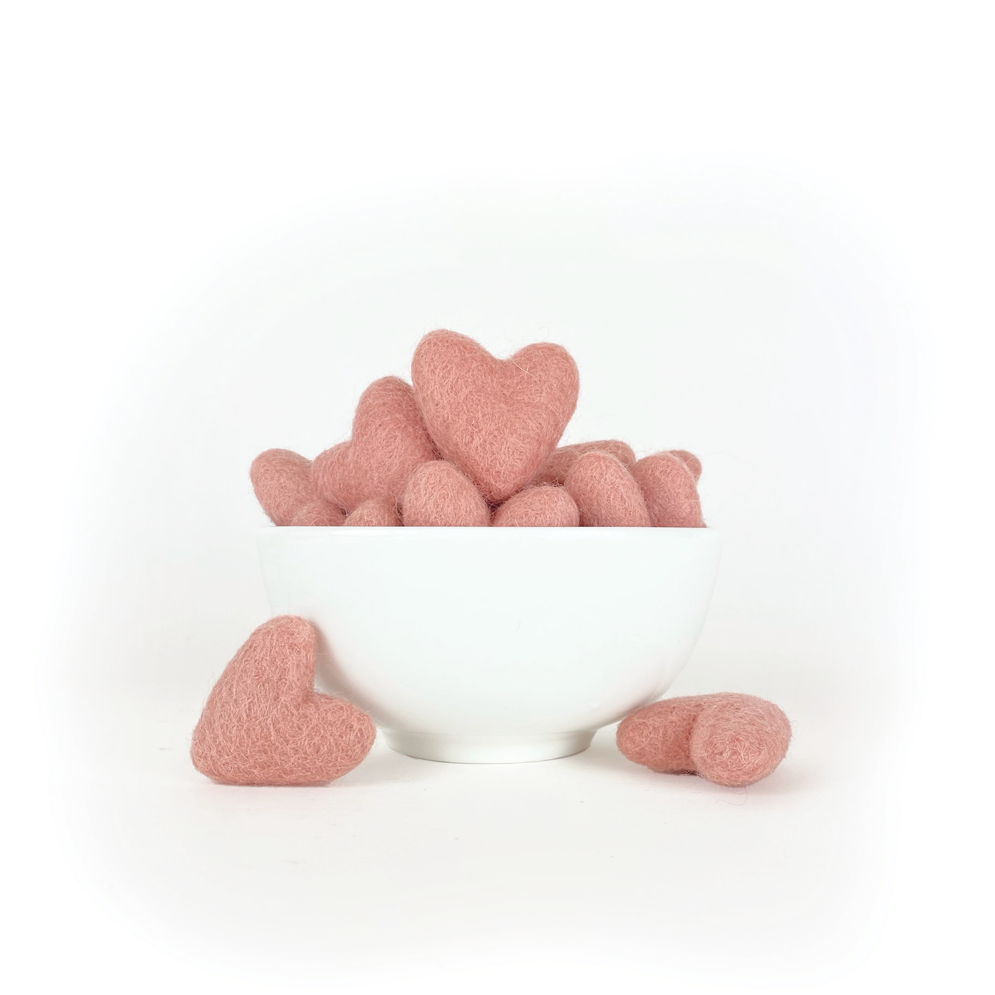 Light Pink Hearts- Set of 20