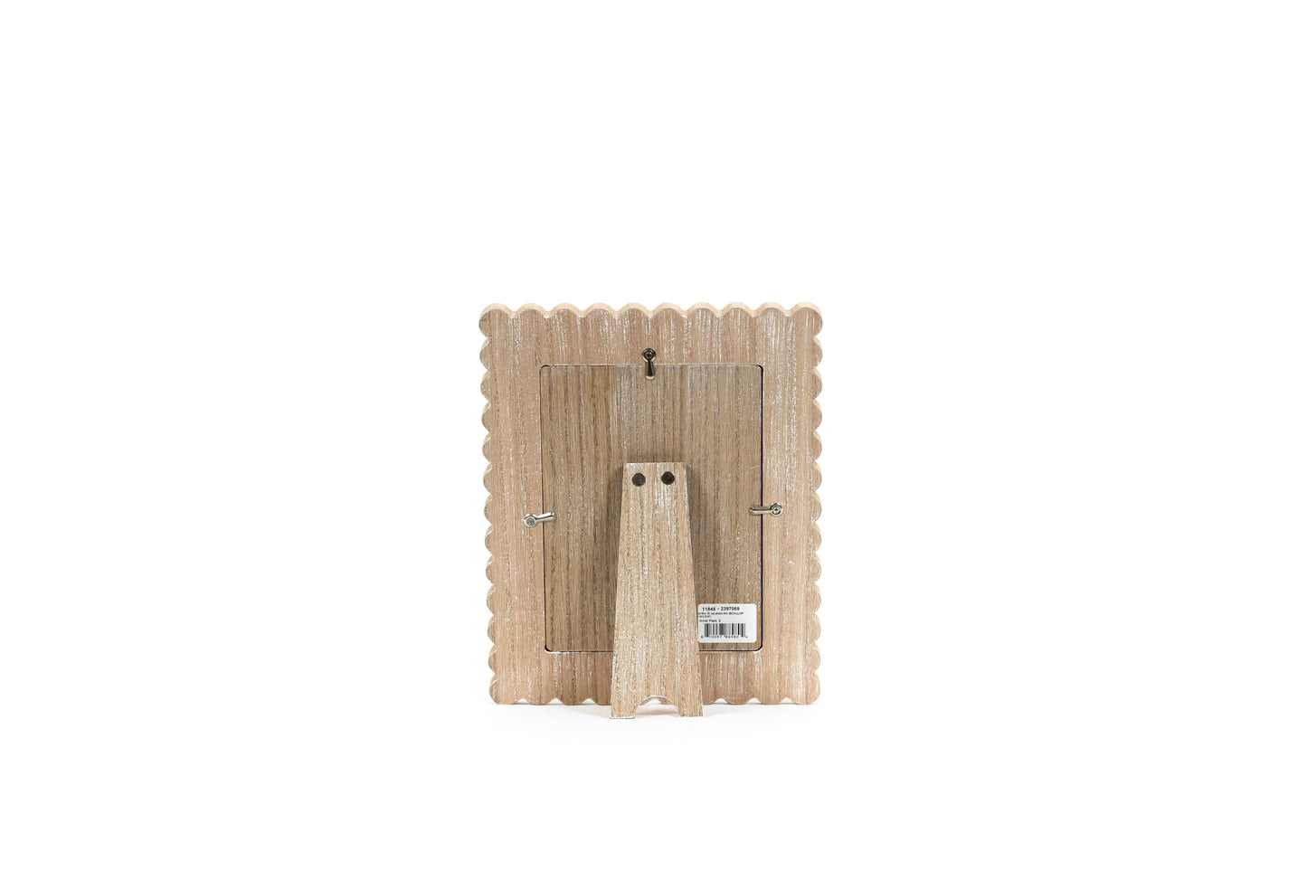 17028 - 8x10 wood photo frame SCALLOP (5x7 pic)