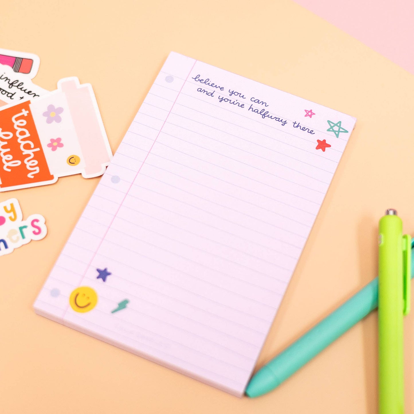 Believe You Can Smiley Notepad