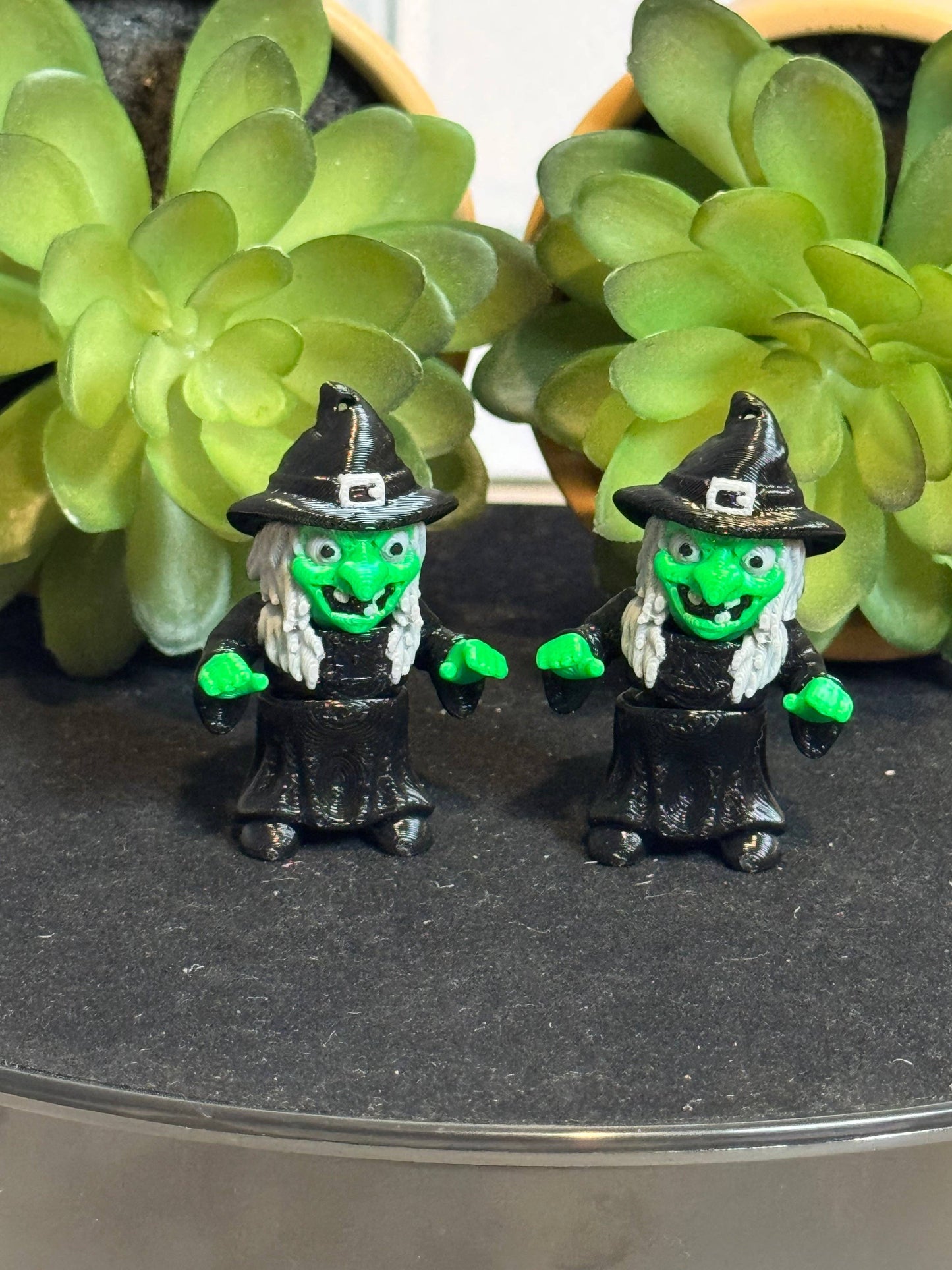 Witch • Halloween • Mini 3D Printed Articulated Animal • Flexi Animals • Pocket Pets • Pocket Pals • Desk Pets