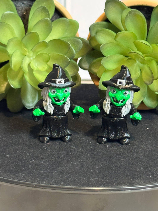 Witch • Halloween • Mini 3D Printed Articulated Animal • Flexi Animals • Pocket Pets • Pocket Pals • Desk Pets