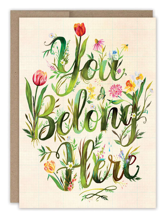 Belong Here Baby Card