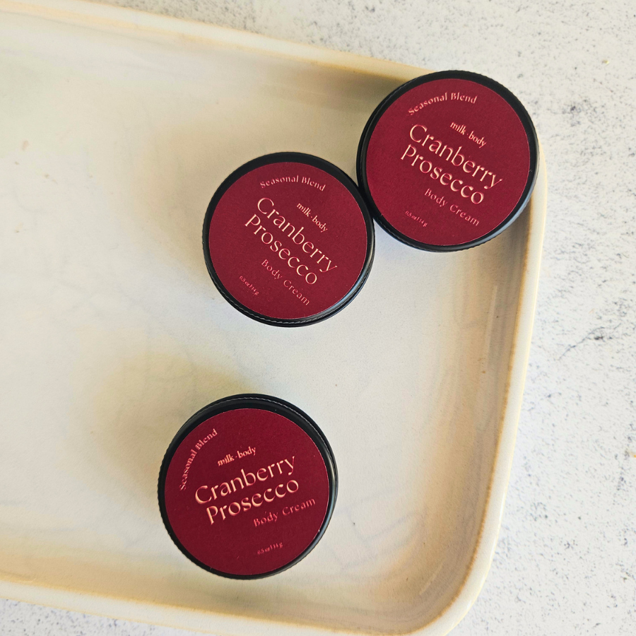 Cranberry Prosecco Mini Goat Milk + Tallow Body Cream