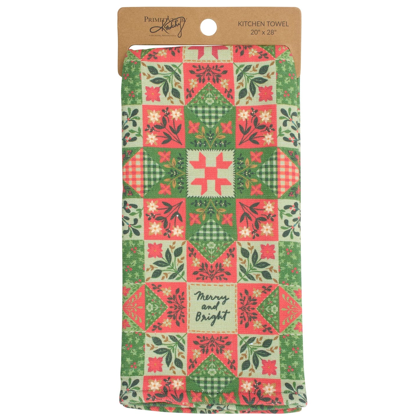 Merry And Bright Quilt Kitchen Towel