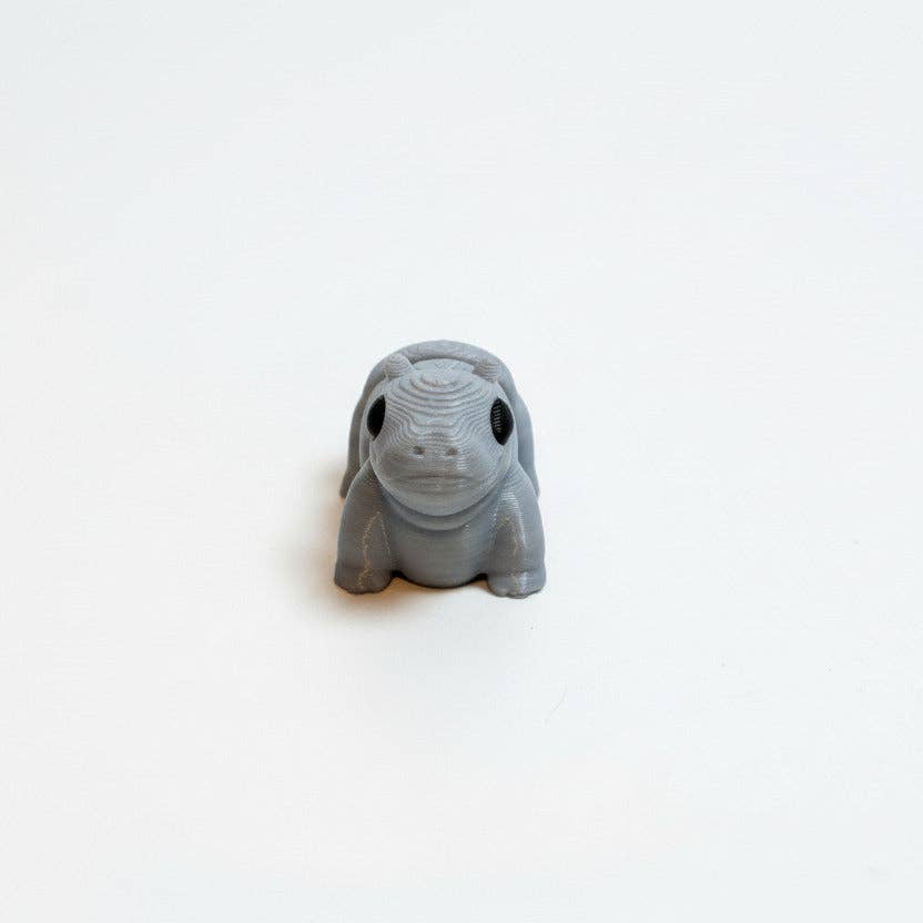 Hippopotamus • Hippo • Mini 3D Printed Articulated Animal • Flexi Animals • Pocket Pets • Pocket Pals • Desk Pets [2025]