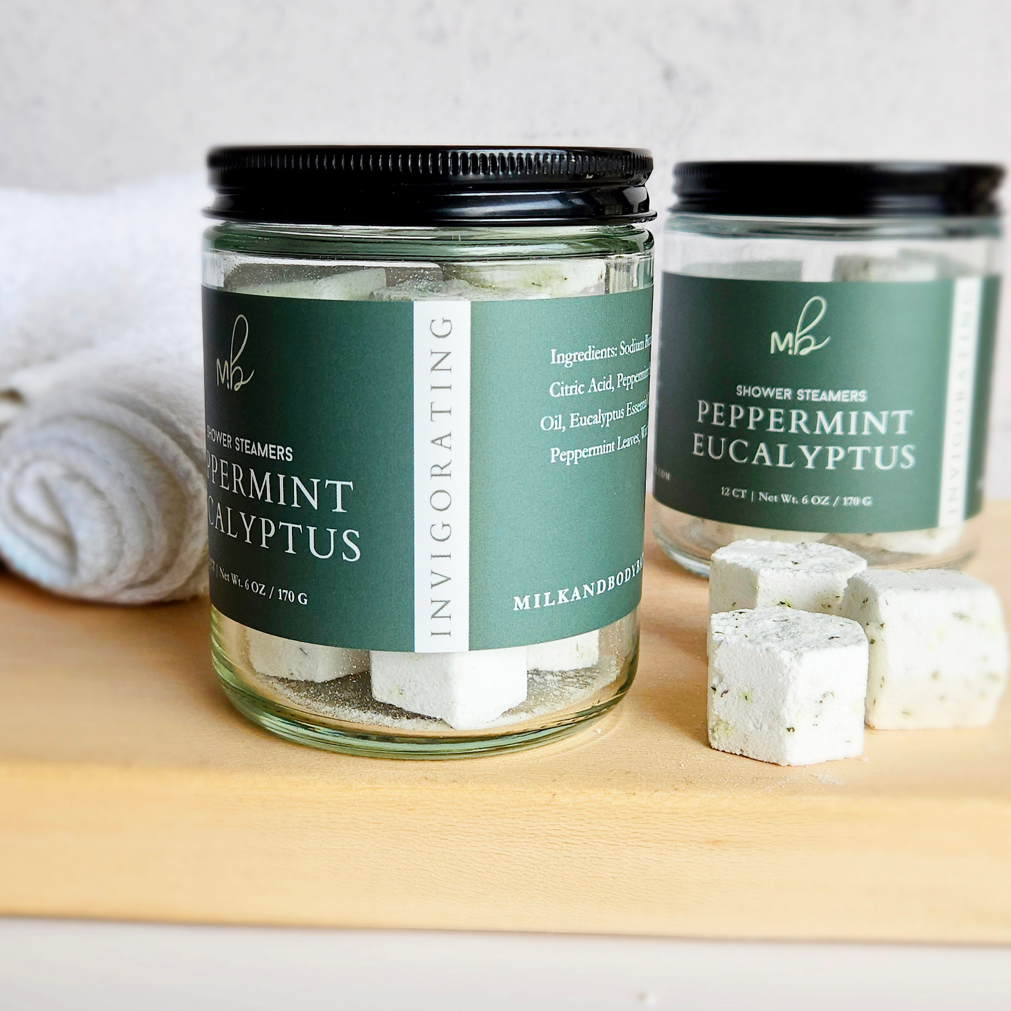 12ct Mini Shower Steamer Jars | Aromatherapy