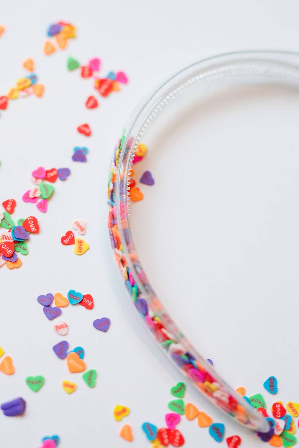 Confetti Shaker Headband - Candy Hearts