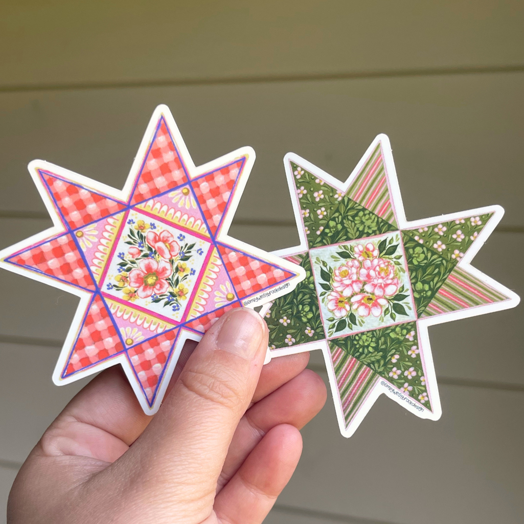 Fern Quilt Sticker