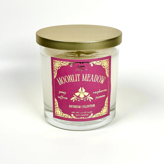 Moonlit Meadow 7.5 oz Soy Spring Candle | Peony, Saffron, Saffron, Jasmine | Daydream Collection Spring Floral Candle