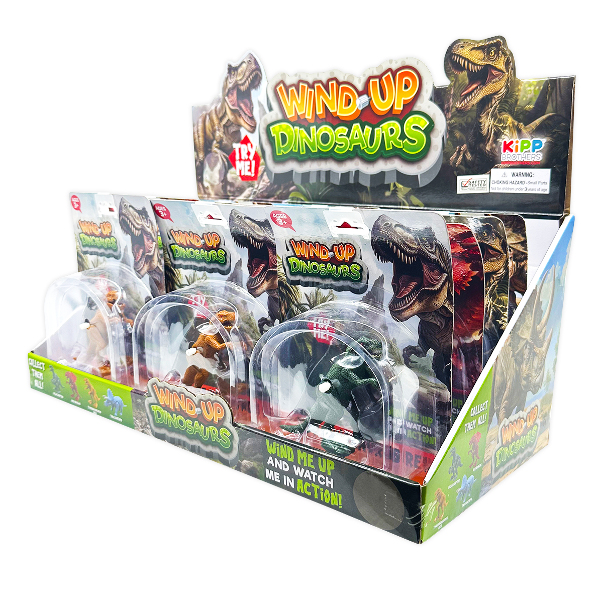 So Much Fun! Wind-Up Action Dinosaur Toy - 12/Display