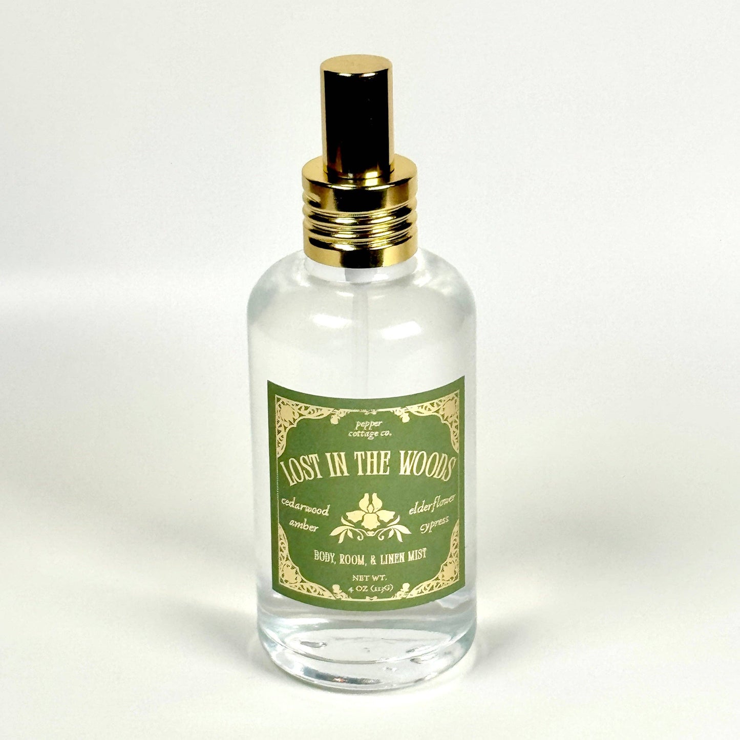 Lost in the Woods 4 oz Body & Home Mist | Cypress, Cedarwood, Elderflower, Amber | Daydream Collection Spring Floral Body Spray