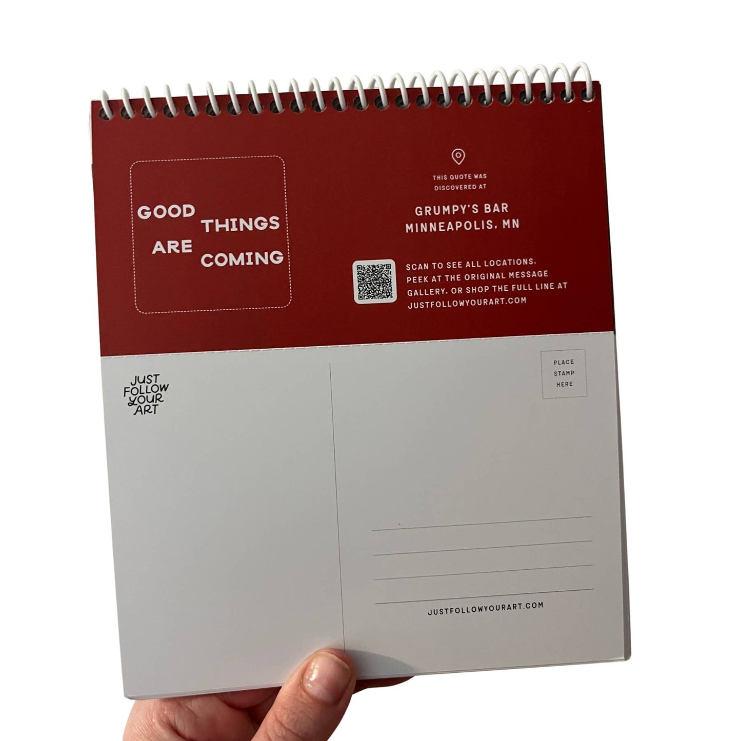 2027 Postcard Calendar | Monthly Desk Calendar With Easel