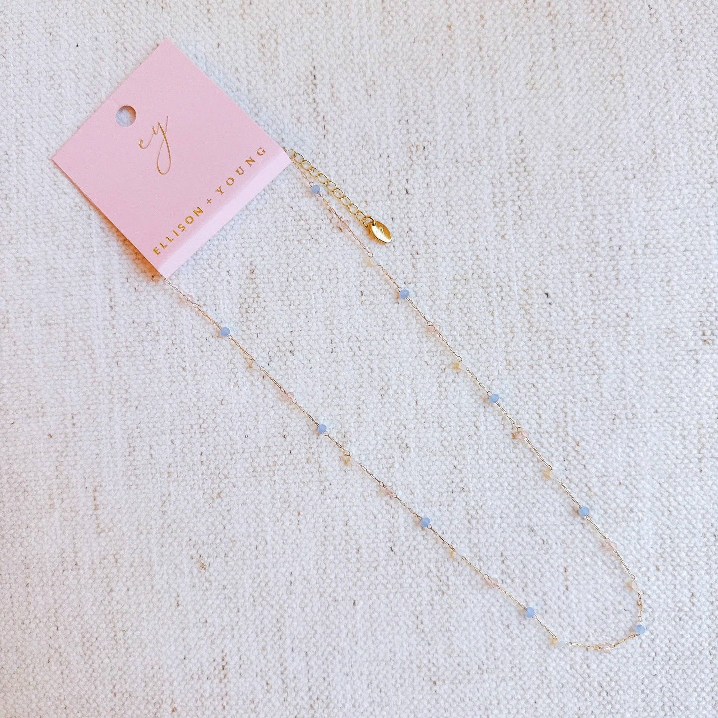 Pastel Water Drop Chain Necklace