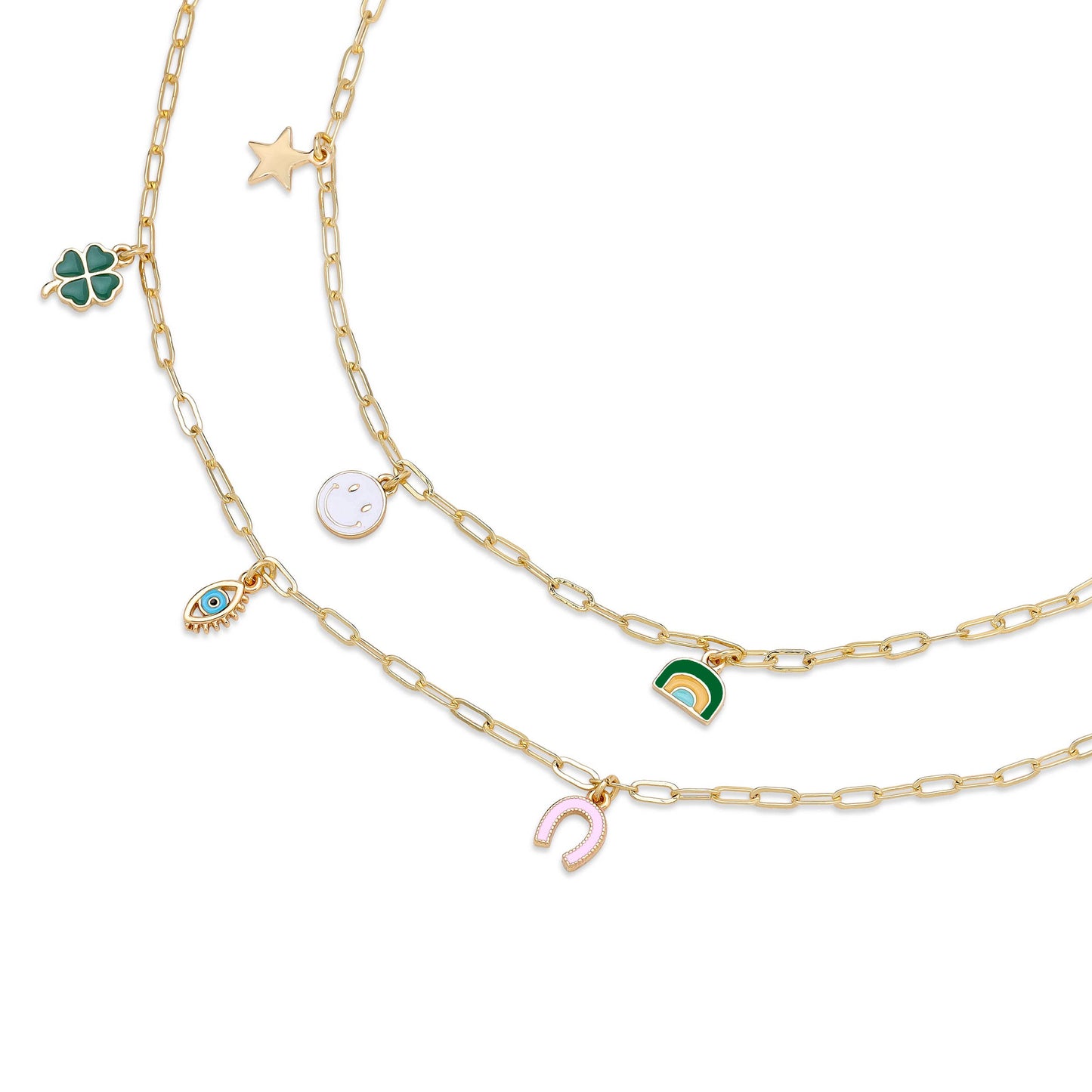 Enamel Treasure Necklace - Love