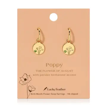 Birth Month Flower Earrings