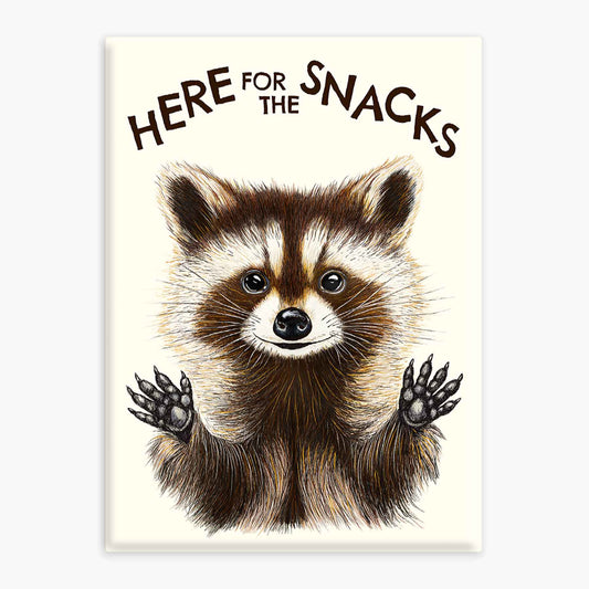 Raccoon Snacks - Magnet