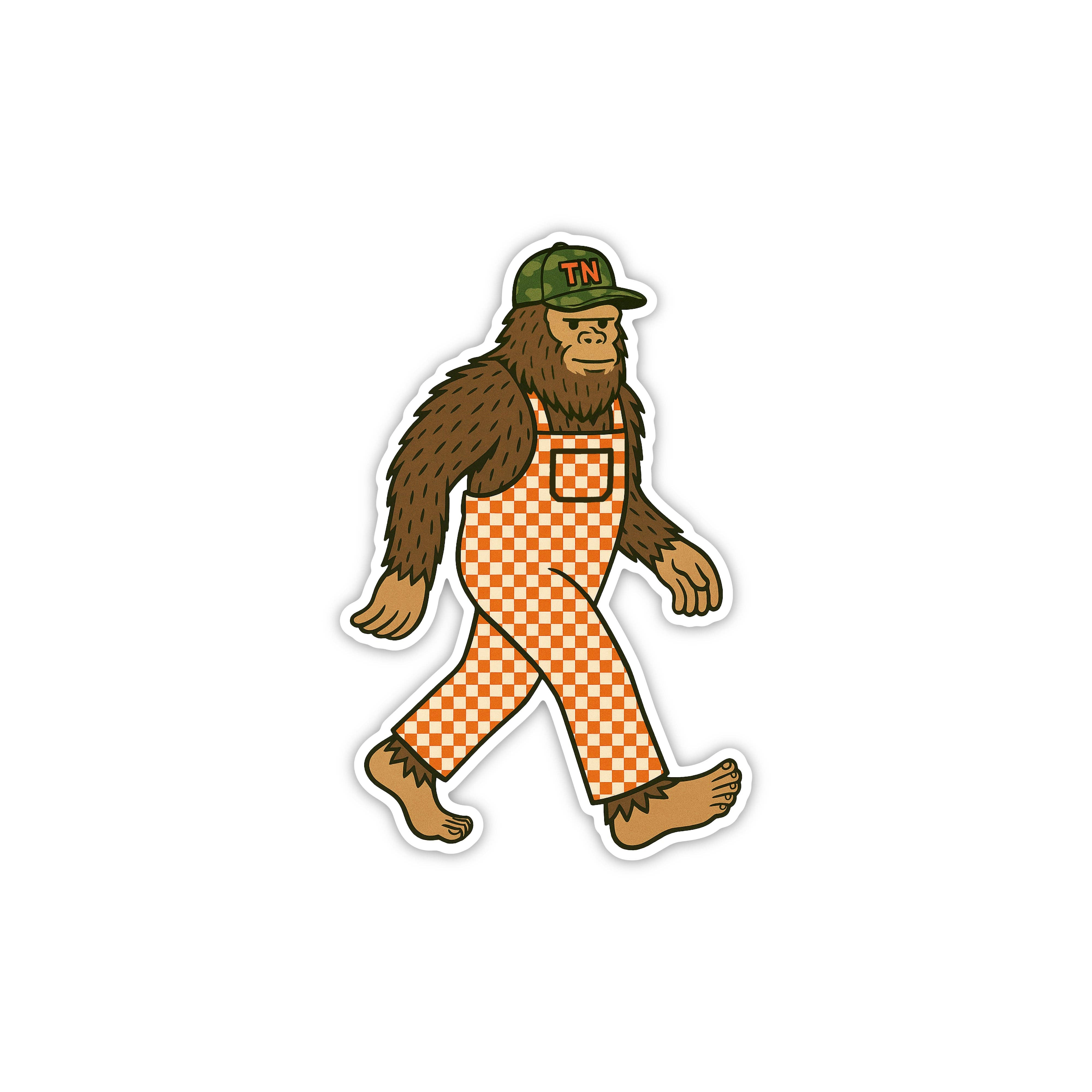 Overalls Sticker Bigfoot Overalls Sticker – Jollifrogs
