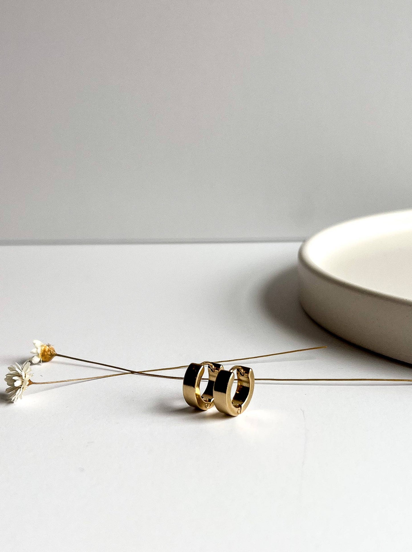 Small Gold Huggie Hoop