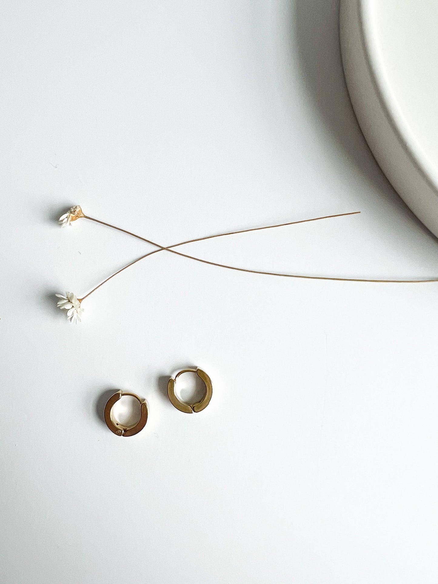 Small Gold Huggie Hoop