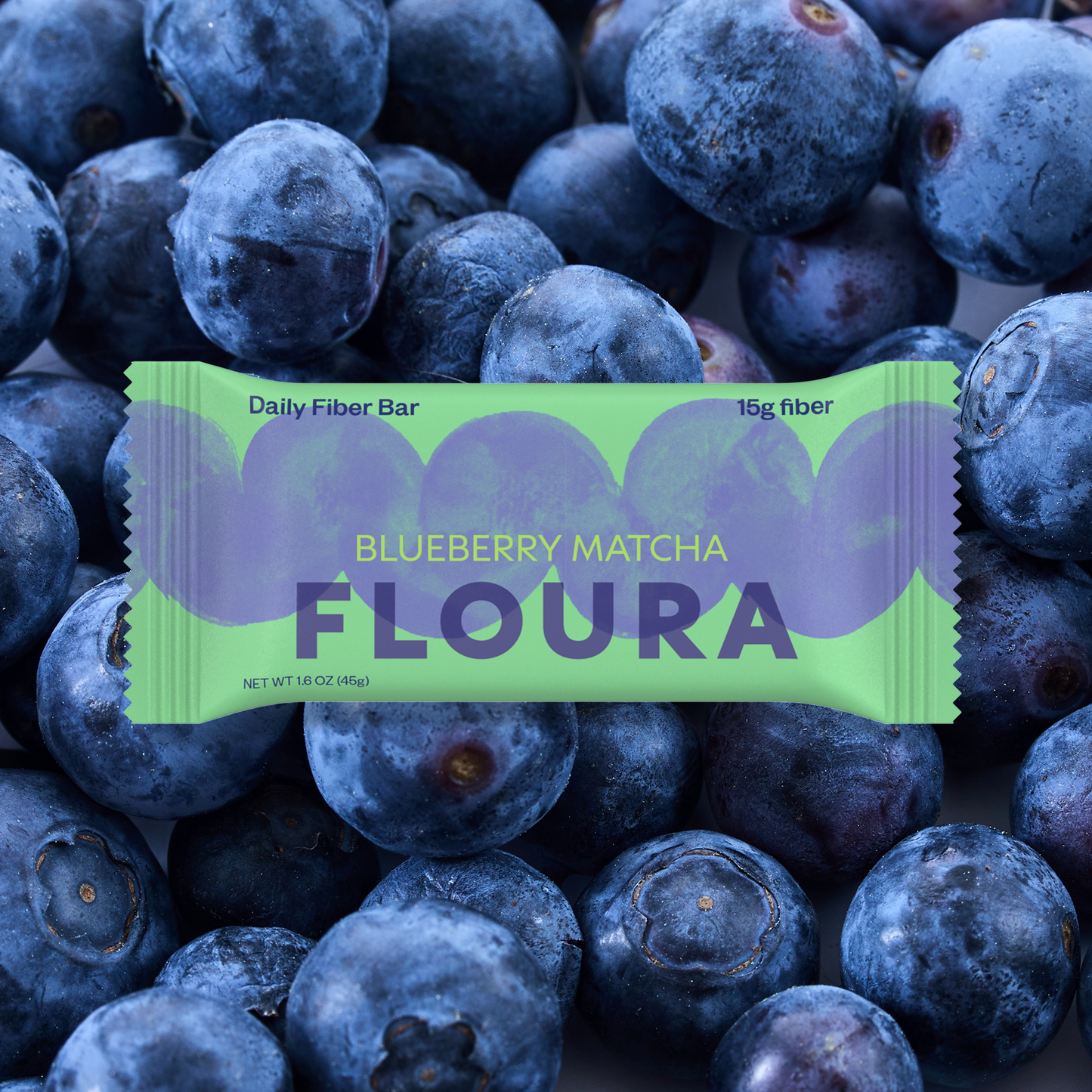 Blueberry Matcha Fiber Snack Bar