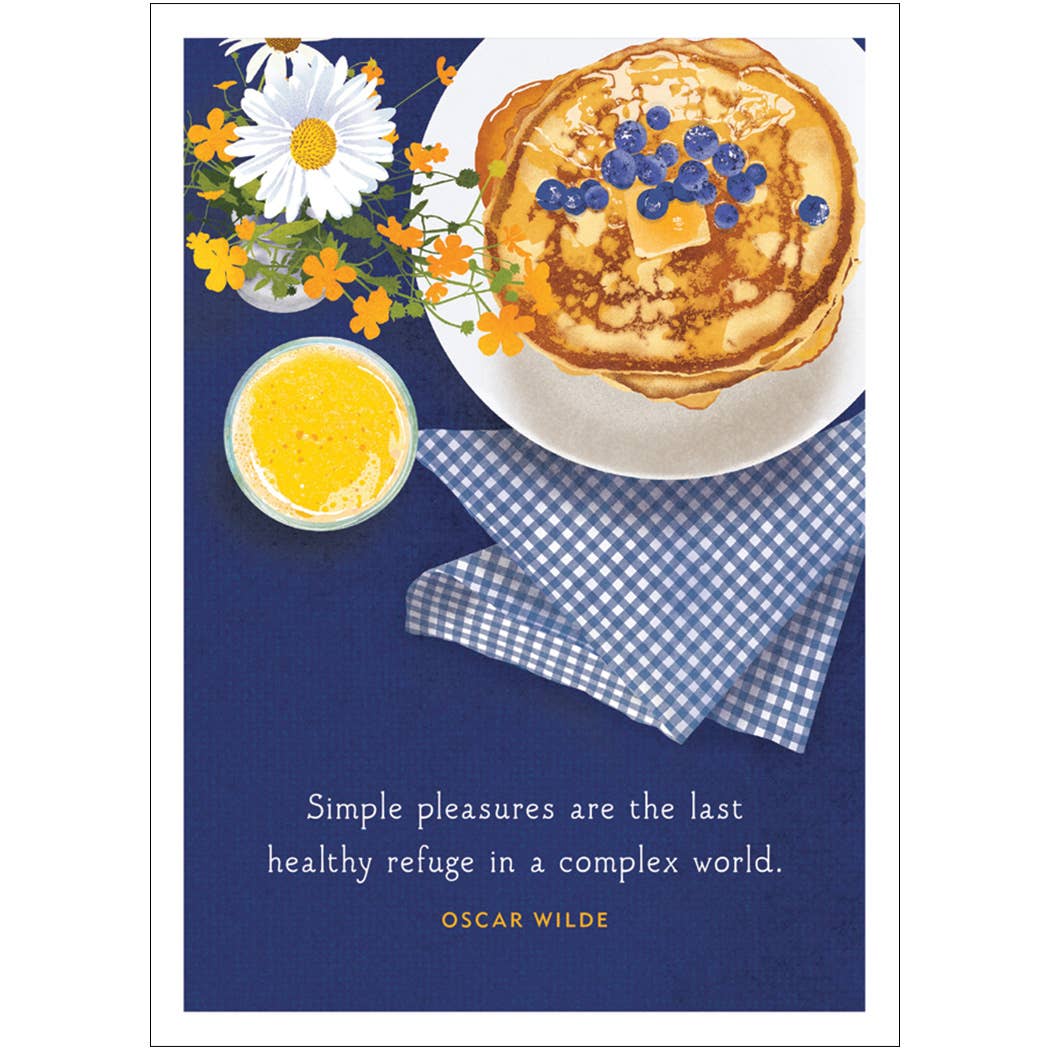 Blueberry Pancakes Birthday Card