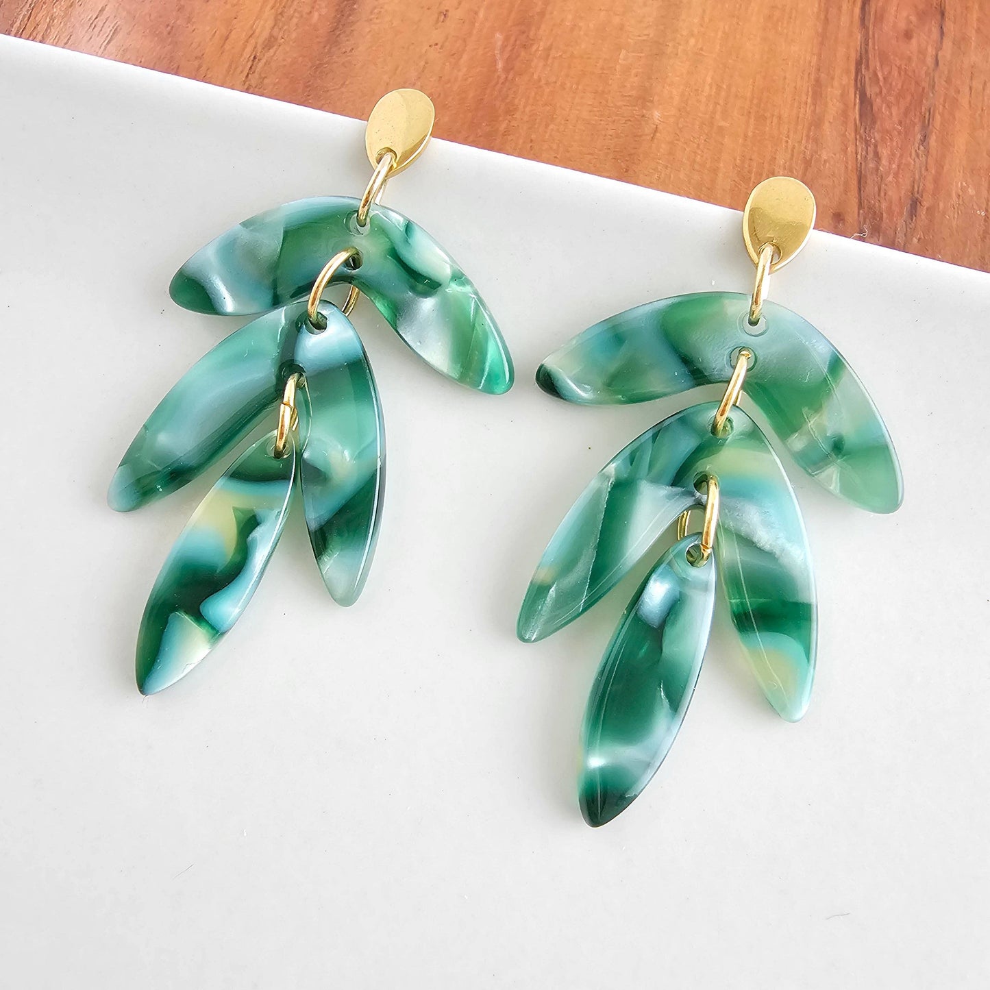 Mini Kailani Earrings - Palm Lustre // Resort Summer Jewelry
