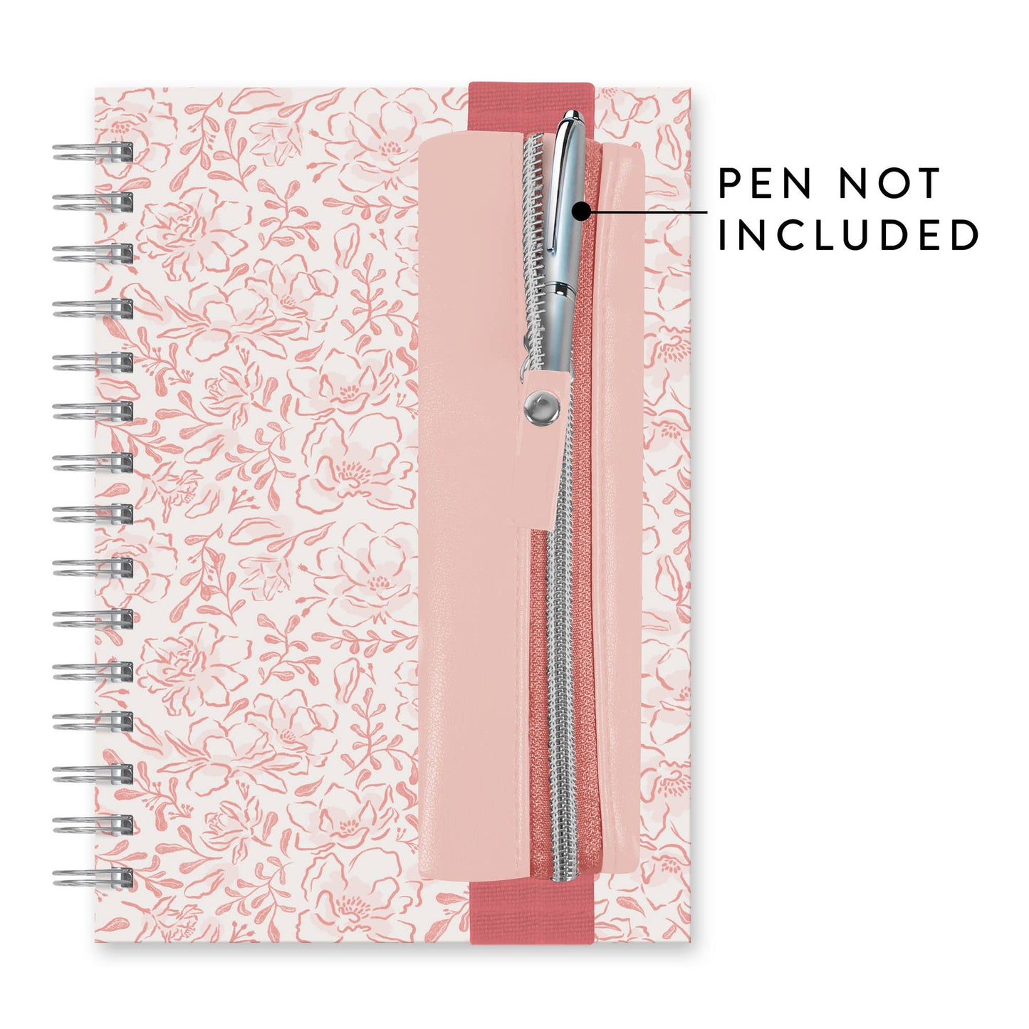 Blushing Blooms Oliver Notebook with Pen Pocket