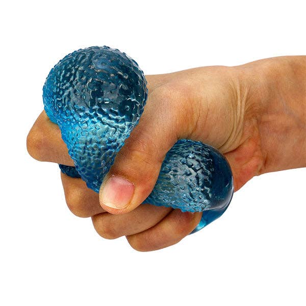 Squishhy Bonbon-Shaped Textured Squishy Fidget Stress Ball (1pc) Assorted Colors