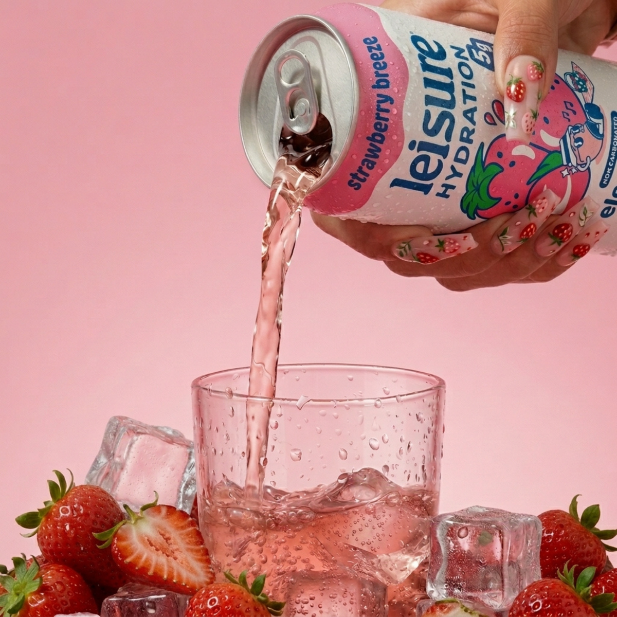 Leisure Hydration Electrolyte Strawberry Breeze (16 x 12oz)