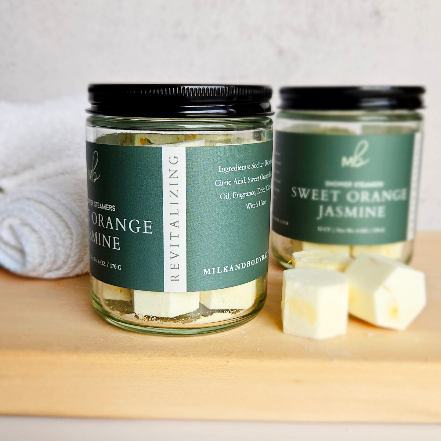 12ct Mini Shower Steamer Jars | Aromatherapy