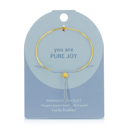 Reminder Bracelet- Pure Joy (starburst) - Gold