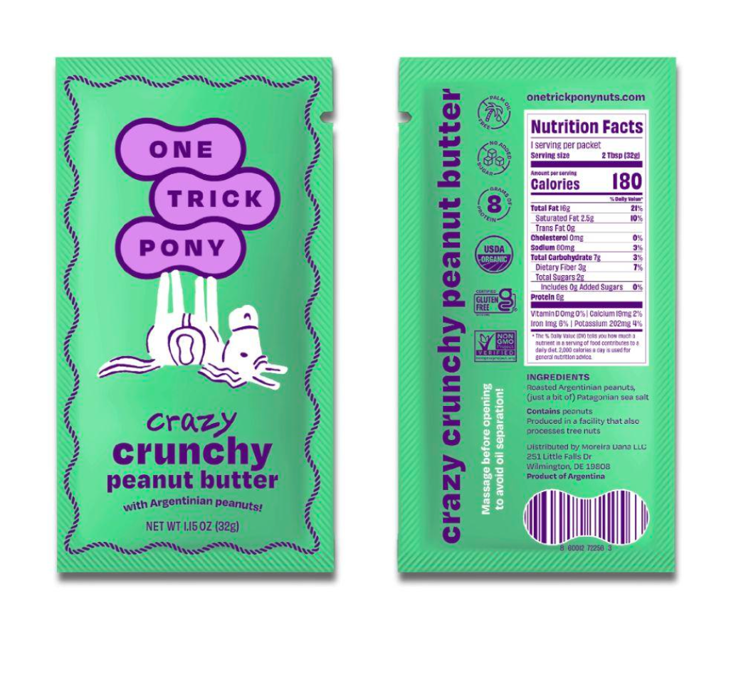Single Serve Peanut Butter Packets - Box of 10 Kinda Crunchy