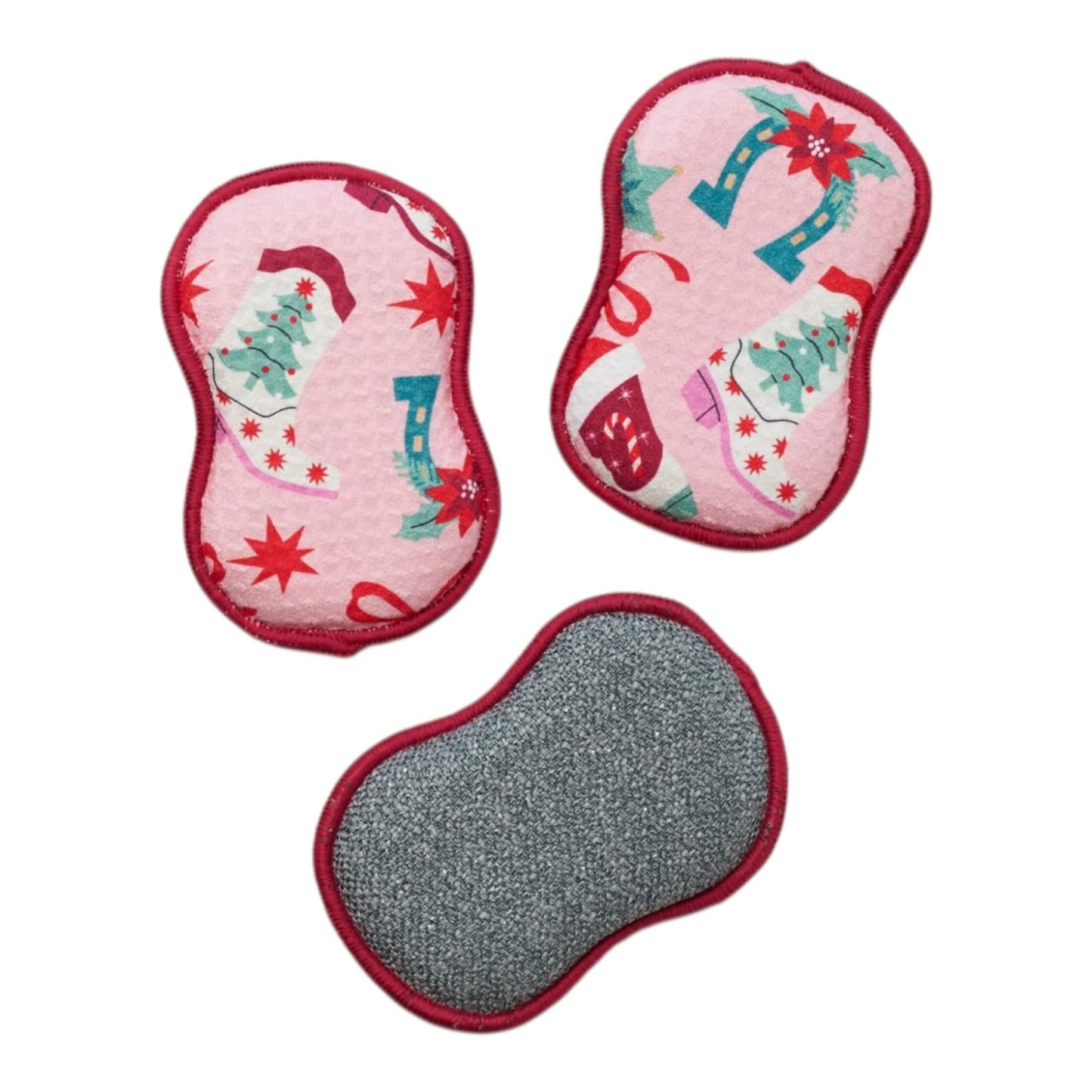 RE:usable Sponges (Set of 3) -  Cowgirl Christmas