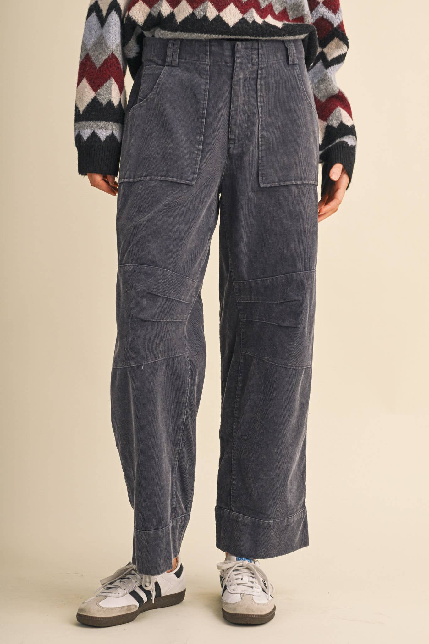 CORDUROY STRAIGHT LEG UTILITY PANTS MP5158