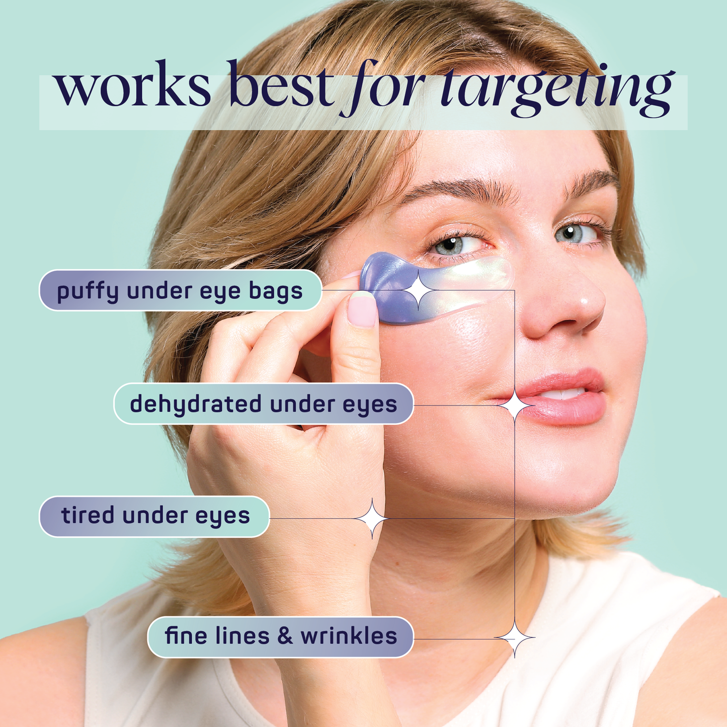 Hydrating Eye Patches (2 in 1 Formula) - 8 Pack