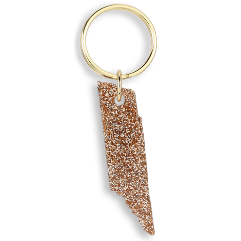 Glitter Keychain - State - TENNESSEE