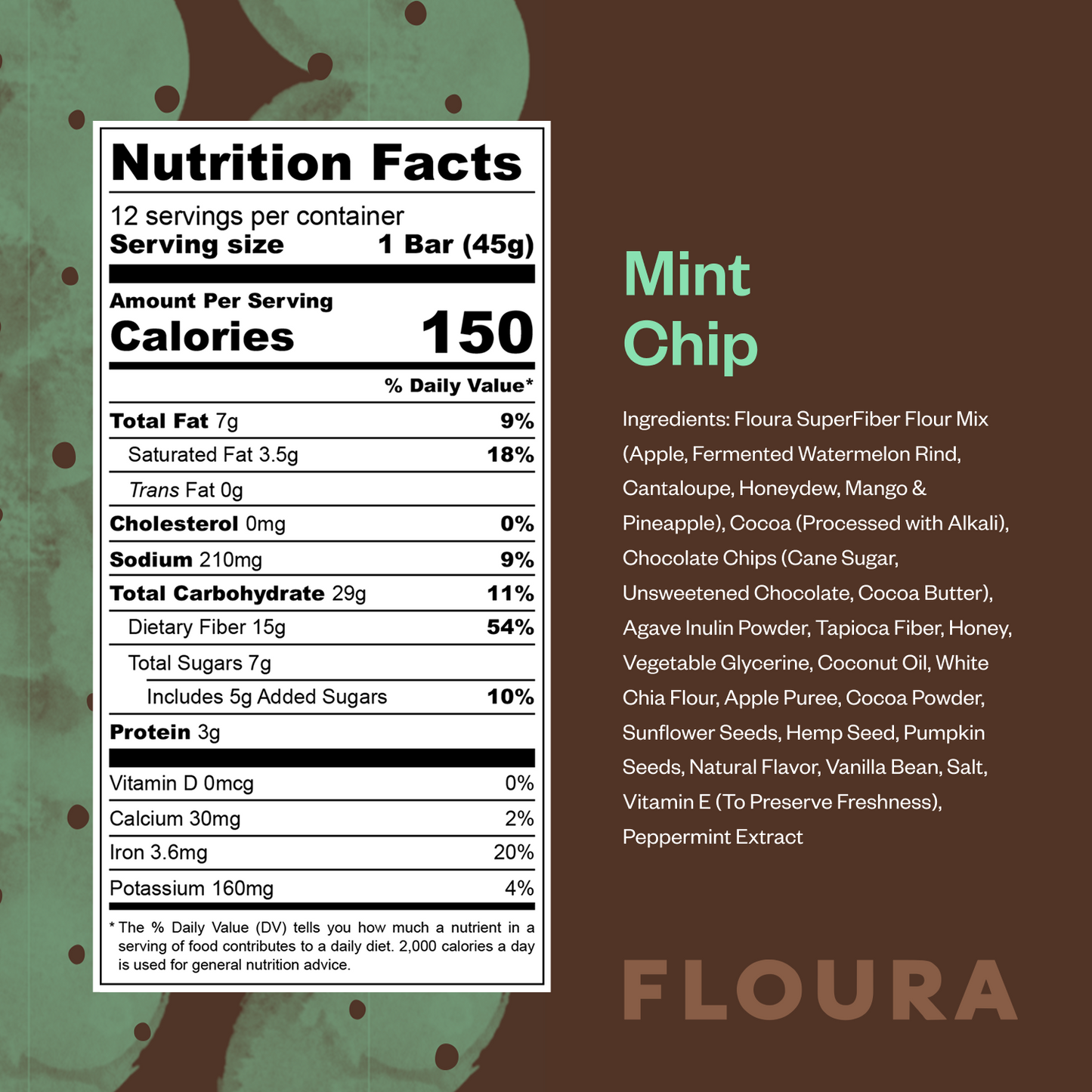 Mint Chip Daily Fiber Snack Bar